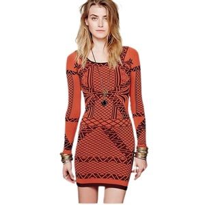 Intimately Free People Dress Coachella Angles of Intarsia Size M/L